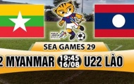 19h45 ngày 16/08, U22 Myanmar vs U22 Lào: Độc chiếm ngôi đầu nhờ “kho điểm”