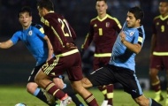 Luis Suarez bất lực trước hàng thủ Venezuela