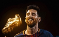 CHÍNH THỨC: Đoạt giày vàng, Messi sánh ngang Ronaldo