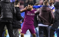 Aguero tức giận khi bị fan khiêu khích sau trận thua của Man City