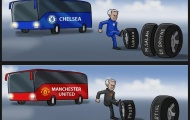 Hí họa Mourinho đi theo 'vết xe đổ' ở Chelsea