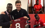 Naby Keita rạng rỡ cầm áo đấu ra mắt Liverpool