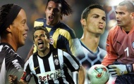 Top 10 'quái kiệt' nổi tiếng nhất bóng đá thế giới trên chấm đá phạt trực tiếp