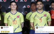 Áo đấu mới của Colombia bị chê bai là 'rác rưởi'