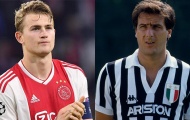 De Ligt vinh dự được so sánh với huyền thoại Juventus