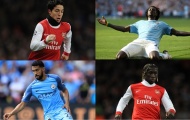 Từ Adebayor đến Nasri: 10 cầu thủ khoác áo Arsenal và Man City