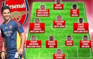 Chiều sâu đội hình Arsenal: Mikel Arteta và cơn đau đầu dễ chịu