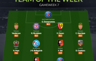 Đội hình tiêu biểu vòng 7 Ligue 1: 'Bom xịt' Arsenal, Messi vững phong độ