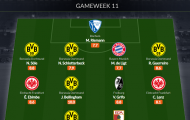 Đội hình tiêu biểu vòng 11 Bundesliga: 5 sao Dortmund, chữ ký 67 triệu
