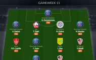 Đội hình tiêu biểu vòng 15 Ligue 1: 5 sao PSG