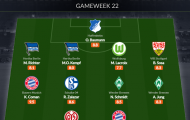 Đội hình tiêu biểu vòng 22 Bundesliga: Cặp đôi Bayern, mục tiêu Chelsea