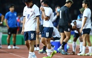 Cầu thủ Campuchia khóc sau trận thua U22 Myanmar