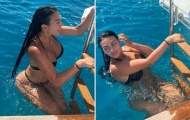 Bạn gái Ronaldo lại gây sốt trong kỳ nghỉ hè