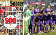 Real Madrid thống trị danh sách 500 cầu thủ nổi bật nhất