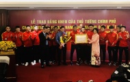 Đội tuyển futsal Việt Nam nhận bằng khen của Thủ tướng Chính phủ