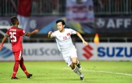 Văn Quyết lép vế trước các cầu thủ Indonesia