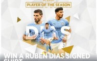 CHÍNH THỨC! Ruben Dias lần thứ hai được vinh danh