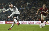 Rooney ghi bàn quyết định, đưa Derby gặp Man Utd ở vòng 5 FA Cup