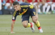James Rodriguez không thể ra sân trận gặp Paraguay