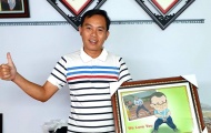 Bức tranh giấy xoắn và lời nhắn đặc biệt, chúc thầy trò Park Hang-seo hạ gục “Samurai xanh”
