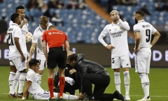 Cầu thủ Real Madrid chấn thương nặng, nghỉ 6-7 tuần