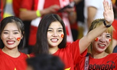 Mỹ nữ Việt khoe sắc trên khán đài Bukit Jalil: Nhớ camera Mỹ Đình