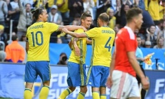 Ibrahimovic kiến tạo giúp Thụy Điển đè bẹp xứ Wales