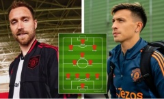 Đội hình Man Utd đấu Atletico: Lần đầu cho Eriksen và Martinez?