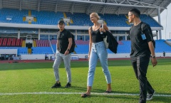 Nữ HLV Dortmund hài lòng với công tác chuẩn bị tại sân Mỹ Đình