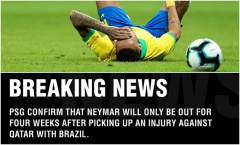 XONG! Đã rõ mức độ nghiêm trọng chấn thương của Neymar