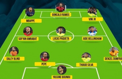  Đội hình tiêu biểu vòng 1/8 World Cup: Kẻ thế chỗ Ronaldo góp mặt 