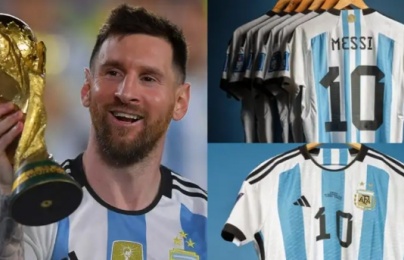  Áo đấu Messi được đem đấu giá, cạnh tranh với Jordan 