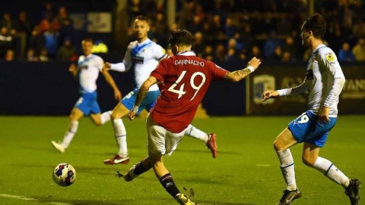 Garnacho nhanh như chớp, giúp U21 Man Utd đánh bại Barrow phút 90
