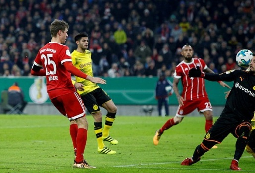 Bayern Munich đánh bật Dortmund khỏi cúp Quốc gia Đức