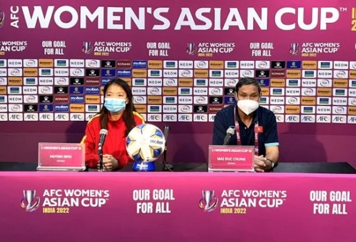 HLV Mai Đức Chung: 'Đội tuyển sẽ phát huy tinh thần phụ nữ Việt Nam'
