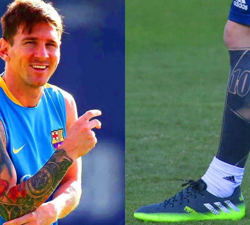 Cận cảnh hình xăm gớm ghiếc của Messi