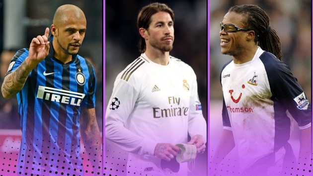 Top 10 “vua thẻ đỏ” của bóng đá thế giới: Ramos kém xa top 1