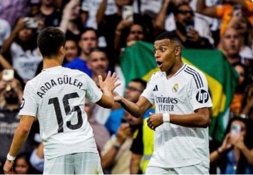 Ảnh: Kylian Mbappe kinh ngạc trước khoảnh khắc thiên tài của Arda Guler