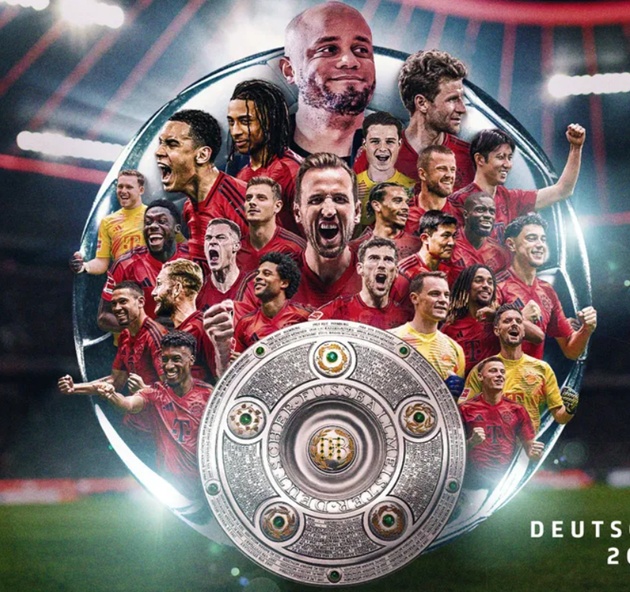 CHÍNH THỨC: Bayern Munich vô địch Bundesliga, Harry Kane có danh hiệu đầu tiên
