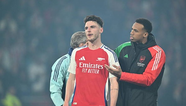 Rice: Arsenal đã chơi tốt, nhưng PSG đã thắng nhờ những sai lầm