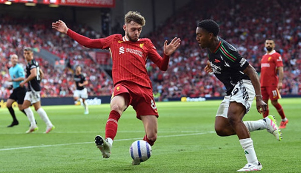 Ảnh minh họa cho bài viết về Liverpool 2-2 Arsenal: Màn rượt đuổi kịch tính; Thoát hiểm phút bù giờ