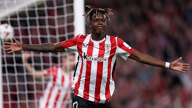 Nico Williams giúp Athletic Bilbao tiến vào bán kết Europa League.