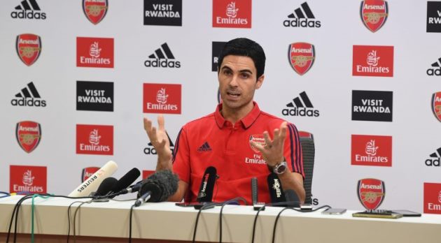 Arteta thú vị từ những buổi họp báo.