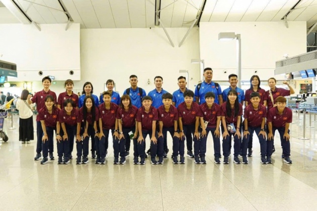 Tuyển futsal nữ Việt Nam chuẩn bị cho hành trình châu Á.