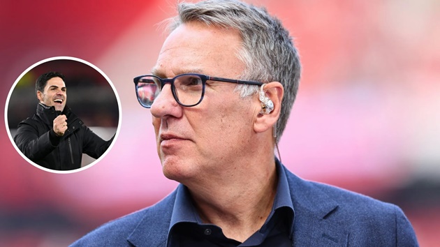 Paul Merson thay đổi thái độ về Mikel Arteta.