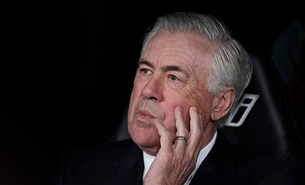 Carlo Ancelotti đối diện tương lai bất định tại Real Madrid.
