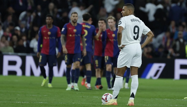 Kylian Mbappe cần chứng tỏ bản thân để giúp Real Madrid đánh bại Barcelona.