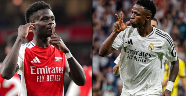 Saka và Vinicius.