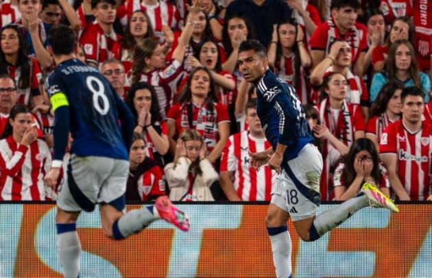 Casemiro mở tỷ số trận đấu.