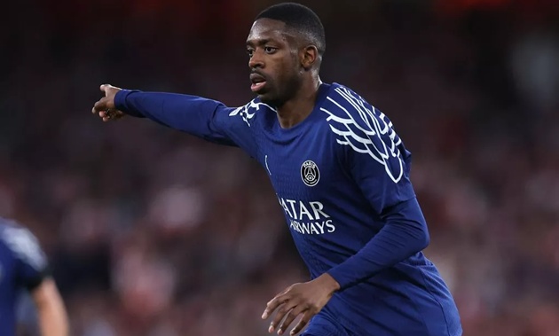 Dembele dính chấn thương trước trận tái đấu với Arsenal